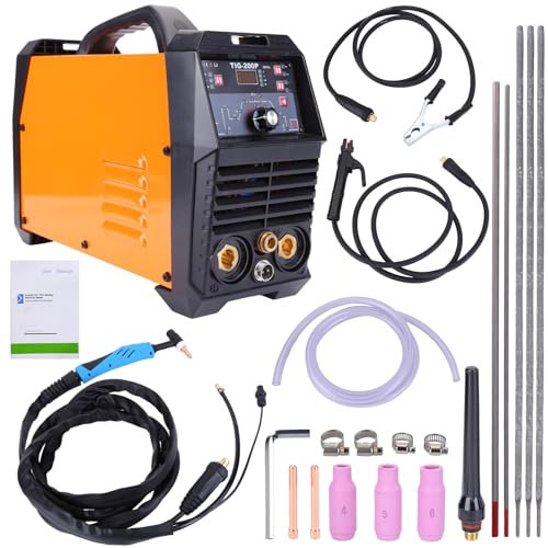 Electric Welding Machine 2 in 1 Lift TIG MMA ARC Welding Machine 240V Portable Welder with LED Digital Display Mini Portable Compact Stick Welder/Lift TIG/Hot Start/Arc Force/VRD