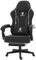 Dowinx Gaming Stuhl, Ergonomischer Gamer Stuhl aus PU-Leder mit Lendenwirbelstütze, 150 kg, Schwarz