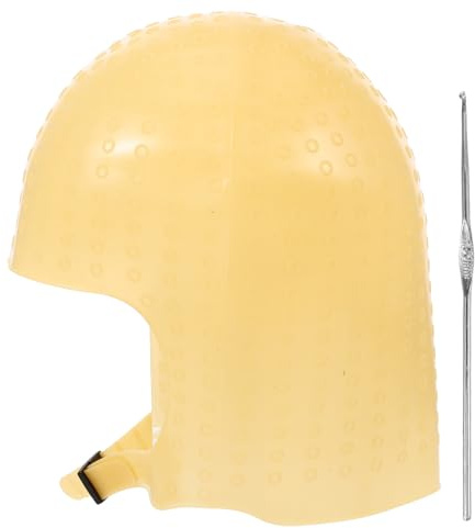 Cabilock Cuffia e Vestibilità Comoda Marrone per Meches, Facile da Usare in Silicone per Colorazione e Evidenziature Professionali Set da 1 dei Chioma in Salone