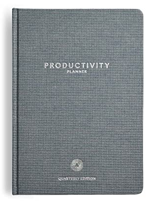 Intelligent Change Agenda trimestrale per la produttività, formato A5, 3 mesi, 90 giorni, per la gestione della concentrazione e del tempo, organizer per progetti con monitoraggio delle abitudini e