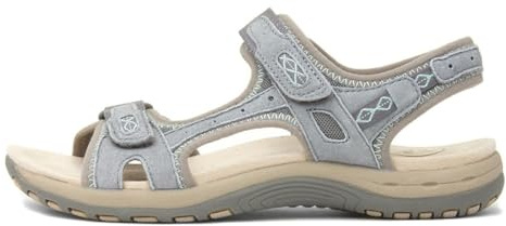Free Spirit Frisco Womens Grey Leather Sandal