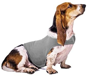 Hunde-Dekompressions-Beruhigungsweste gegen Angstzustände, Sport, Donner-Shirt, Haustierkleidung, weicher Stoff lindert Angst und Aufregung, Grau, XL