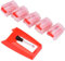 5 Pack Record Player Needle, Universal Compatibility Turntable Stylus Replacement Needle Diamond Vinyl Record Player Accessories for Crosley Victrola ION Jenson LP Phonograph Red