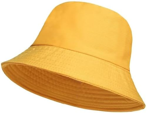 HAJRA® Unisex bomull hinkhatt, sommar solhatt enkel, perfekt för, jakt, vandring, camping, fiske, semestrar. Hinkhatt design passar alla män, kvinnor 56-58 cm