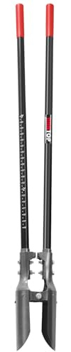 HANTOP Heavy Duty Post Hole Digger with Fiberglass Handle Manual Fence Post Diggers,58 inches