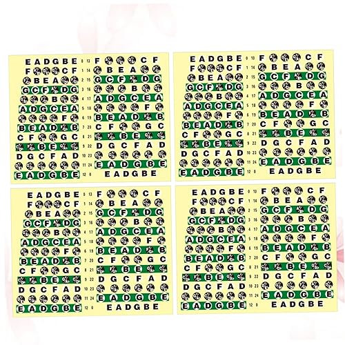 TOYANDONA 10stücke Transparente Gitarren-fretboard Aufkleber Mit Noten Zur Einfachen Lernhilfe Für Akustische Und Elektrische Gitarren Für Anfänger Schnellen Beherrschung Des Griffbretts