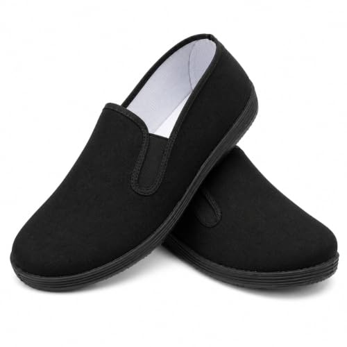 Chaussures en Tissu pour Arts Martiaux, Chaussures Traditionnelles Chinoises de Tai Chi et de Kung Fu, Chaussures en Toile pour Hommes et Femmes