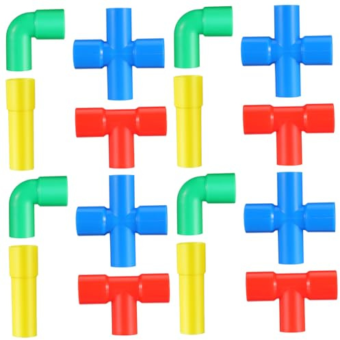 ORFOFE Blocchi da Costruzione per Plastica Sicura Giocattolo Educativo Colorato per Sviluppo Creativo e Abilità Motorie Accessori Gioco Immaginativo per Ragazzi e Ragazze