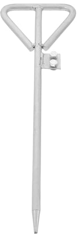 BUGUUYO Varilla de Puesta Tierra Galvanizada Portátil Estaca de Conexión Eléctrica para Vallas Antenas y Parabólicas Resistente para Uso Doméstico y Proyectos Exteriores