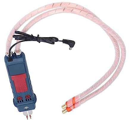Haofy Punktsvetspenna High Power Actuator Weld Machine för Precisionssvetsning, Allt-i-ett Punktsvetspenna för Elektronikentusiaster (73B lödpenna (25 kvadratisk koppartråd + plugg)