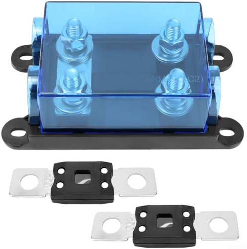Portafusibles ANM de doble terminal de 32 V para caja de fusibles Mega ANM, adecuado para integración en sistemas de alimentación de vehículos OEM y posventa (100 A)