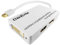 AKORD 3-In-1 Thunderbolt/Mini DisplayPort to DVI HDMI Adapter Cable
