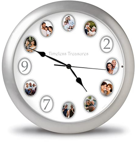 Mark Feldstein & Associates Timeless Treasures Personalized Recorded Message Sound Clock, 14 Inch