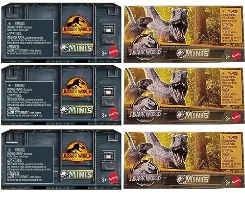 Jurassic World Dominion Dinos Minis Surprise Combo Box Set Bundle (Pack of 6)