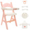 Miunana baby doll accessories set include baby doll high chair and feeding accessories Tableware Set Sturdy Baby Seat Baby Dolls Collection Pacifier spoon fork plate bottle In Gift Box for Toddler