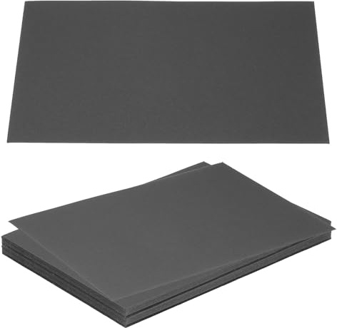 PATIKIL 40 Piezas Hojas de Cartón, 178x127x0.3mm, 12Pt de Grosor, Tablero de Encuadernación de Libros Grueso para Cubierta de Encuadernación de Libros, Negro