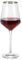 KASANOVA Set 6 calici vino 435 ml bordo oro Luster