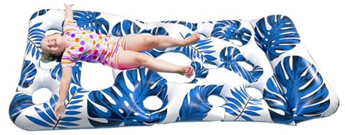 Schwimmende Poollounge, schwimmende Lounge für aufblasbaren Pool - Schwimmbad für aufblasbaren Pool, -Schwimmstuhl mit Kopfstütze, Kühlliege für Pool, Zat