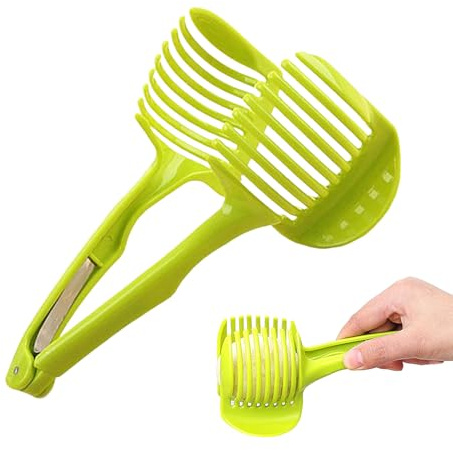 Cortador de tomates de mano – Herramienta de corte de cocina para frutas y | estante de soporte para cebolla y patata | Cúter multifuncional para preparar ensaladas | Instrumento doméstico para Sic