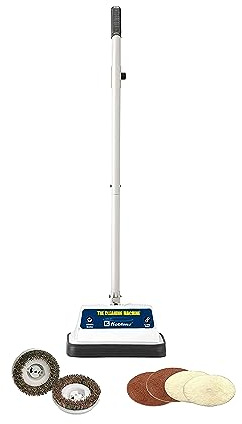 Koblenz Shampooer and Polisher, Floor Shampooer and Polisher, Hard Floor Cleaner, Heavy-duty Carpet Cleaning Machine with Scrubbing Brushes and Polishing Pads, 3 Speeds, Blue/Gray (P-620BA)