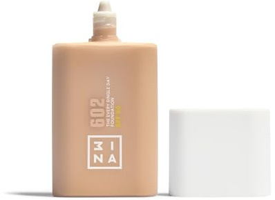 3INA MAKEUP - The Every Single Day Foundation SPF 50 602 - Fondotinta Chiara con sottotoni neutri da SPF 50 e Niacinamide al 2% - Copertura modulabile - Vegan - Cruelty Free