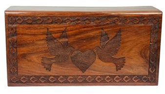 Urnas para adultos y funerarias de primera calidad, cajas de madera grandes para recuerdos humanos y mascotas de cenizas (M- 180Cu)