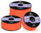Abma Cord Paracord 2mm 100m Nylonschnur 3 Kern Seil Typ I Schnur für Basteln, Camping, Outdoor - Max. 90kg (200lbs) - Neon Orange