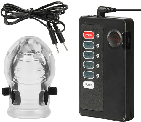 Kutocesy Guaina Pene Con Unità Di Controllo Elettrica Guaina Fallica Trasparente Prolunga Pene Giocattolo Sessuale TPE Riutilizzabile Per Uomini (Transparent)