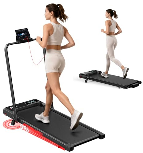 Tapis Roulant Elettrico Pieghevole, 9% Pendenza, 1-10 km/h, 3,0 CV