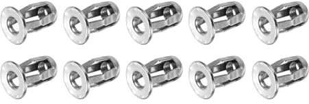 QUARKZMAN 10Pcs M5x18.5mm Dadi A Farfalla, 304 Inserti Filettati In Acciaio Inossidabile, Rivetti A Presa Multipla E Cavi, Uso In Pannelli Metallici E Pareti Morbide, Colore Argento