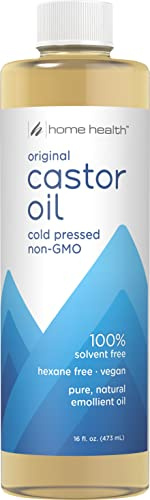 Home Health Original Castor Oil, Promotes Healthy Hair And Skin, Natural Skin Moisturizer - Pure, Cold Pressed, Non-GMO, Hexane-Free, Solvent-Free, Paraben-Free, Vegan - 16 fl oz