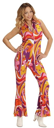 W WIDMANN MILANO Party Fashion - Costume des années 70 Combinaison, Disco Fever, Dancing Queen, costumes de carnaval