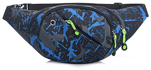 Riñonera Impermeable para Viajes, Senderismo, Vacaciones, Plata, Cadera, para Hombre y Mujer