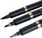 Jadeshay Kalligraphie Stifte, 3 Stück Japanischer Stift Kaligraphiestift Mit Weich Spitze Handlettering Stifte Set Für Schreiben Schriftzeichen Manga Handlettering