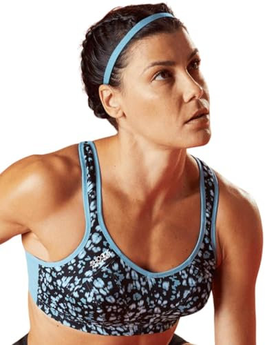 Champion Women's Sports Bra, Black Allover, 34B