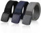 Firtink Men's Canvas Belt, Lightweight Nylon, Metal Free, Plastic Buckle, Airport Security Friendly