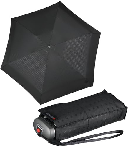 Knirps mini Taschenschirm Travel mat cross