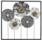 ATMOSPHERA CREATEUR D'INTERIEUR - Decorazione murale in Metallo Fiori 50x50cm