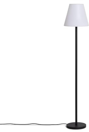 LEDKIA LIGHTING - Stehlampe Außenbereich | Aluminium Maipo | IP65 | Modernes Design | E27 Fassung | Vielseitige Beleuchtung, Schwarz, Aluminium