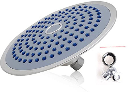 Soffione Doccia Rotondo a Pioggia, Alta Pressione, Design Cromato e Moderno 190cm