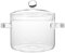 Operitacx Faitout en verre avec couvercle, 1350 ml, pour pâtes, soupe, lait, aliments