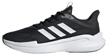 adidas Herren AlphaEdge + Shoes Laufschuhe, Core Black/Cloud White/Grey, 46 2/3 EU