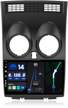 BXLIYER - [6G+128G] - Android 15 IPS Autoradio pour Nissan Qashqai J10 (2006-2015) - sans Fil Carplay/Android Auto/GPS - Caméra + MIC - 2 Din 9 Pouce - DSP Dab Volant WLAN 4G 360-Caméra Fast-Boot AHD