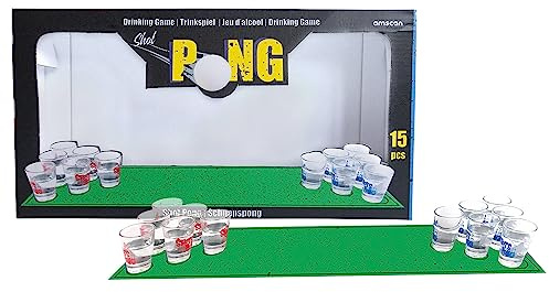 Amscan Drinking Game Shot Pong, 9917000, flerfärgad, en storlek