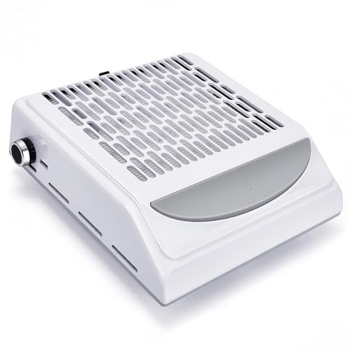 Lnopever Nagel Staubabsauger,100W Leistungsstarker Nagelsauger mit Filter,Leiser Nagel Staubabsaugung Mit usb-Ladeanschluss,Leiser Nagel Staubsauger für Nagelstudio & Zuhause