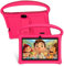 VASOUN 7 Inch Android 13 Kids Tablet,Toddler Tablets with Shockproof Case,4GB(2+2)+32GB,Android Tablet with Parental Control,Bluetooth, WiFi,Dual Camera(Pink)