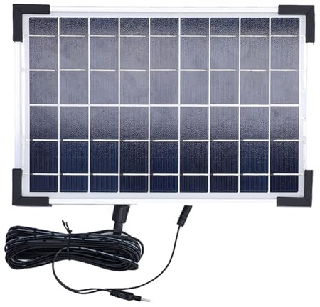 Spacnana di Irrigazione Solare Automatico con Timer Intelligente 9V 5W IP65, Pannello Solare in ABS per Piante da Balcone in Serra da Giardino, 10 modalità di Irrigazione, 30 Gocciolatori, Uso