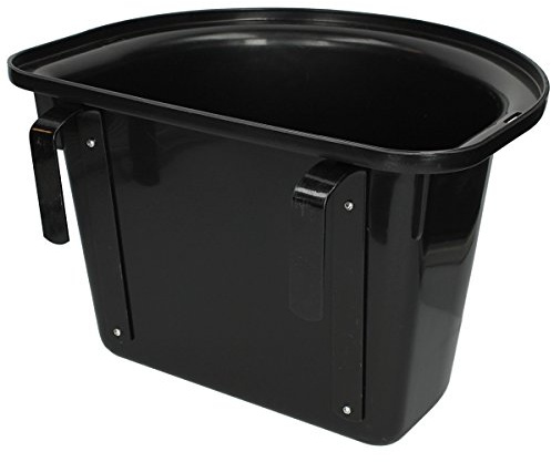 MANGIATOIA CON STAFFE PER BOX CAVALLI (COLORE NERO)