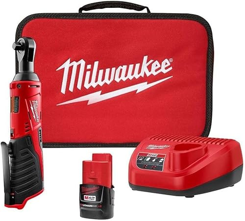 Milwaukee 2457-21 3/8-in Cordless M12 Lithium-Ion Ratchet Kit