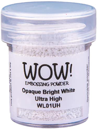 Wow Embossing Powder WOW-UH-WL01 Ultra High Embossing Powder, 15ml, Opaque Bright White